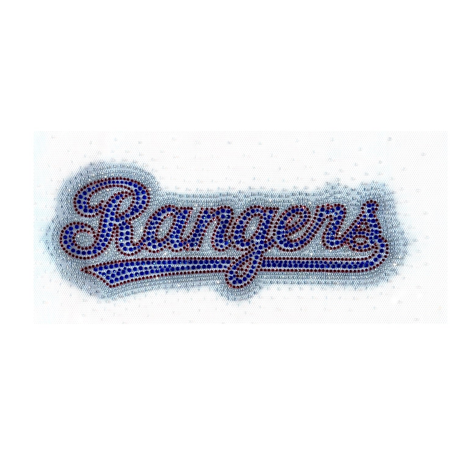 Rhinestone Transfer #Rangers
