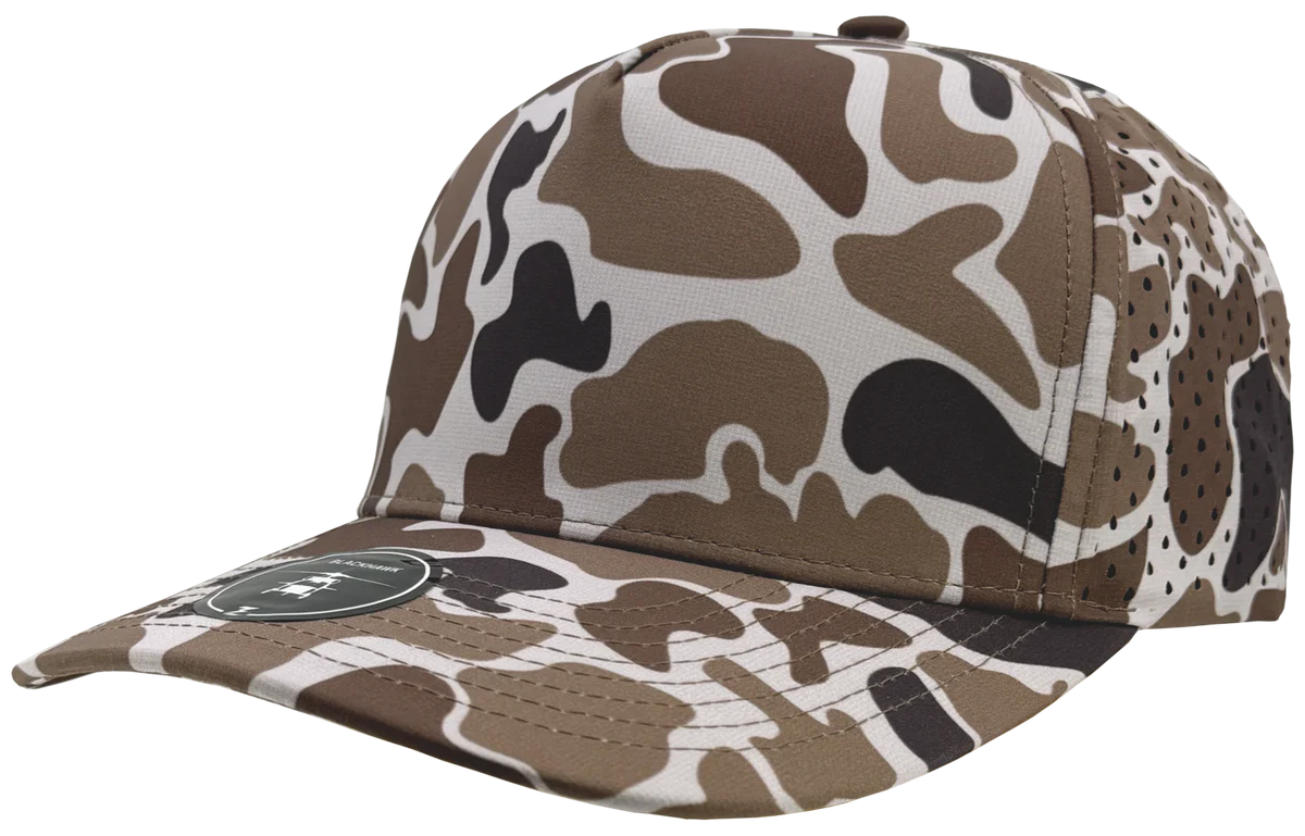 Zapped Black Hawk 5 Panel Hat