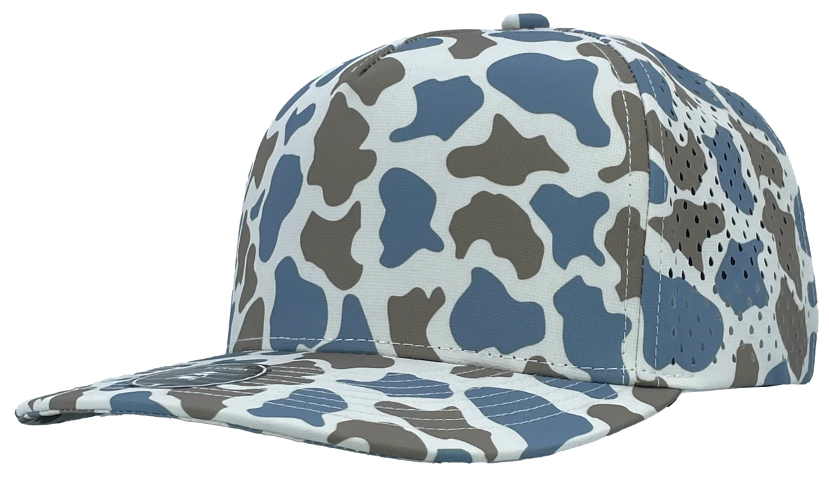 Zapped Black Hawk 5 Panel Hat