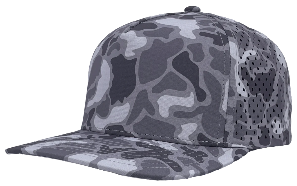 Zapped Black Hawk 5 Panel Hat