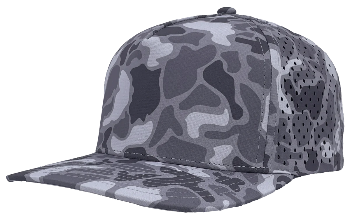 Zapped Black Hawk 5 Panel Hat