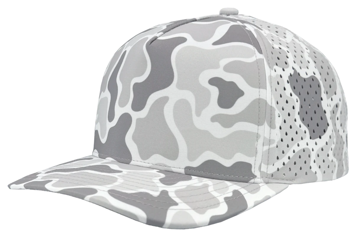 Zapped Black Hawk 5 Panel Hat